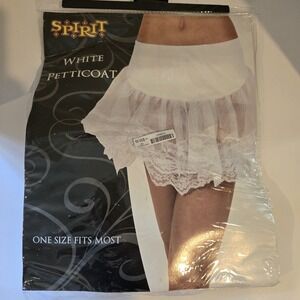 Spirit‎ Halloween White Tulle Petticoat Adult Costume Accessory - One Size #3908
